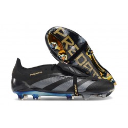 Adidas Predator Foldover Tongue Elite FG Nero Core Carbone Oro Met