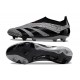 adidas Predator 24 Elite Laceless FG Carbone Nero Core