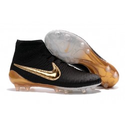2016 SCARPE CALCIO NIKE Magista Obra FG Nero Bianco Oro