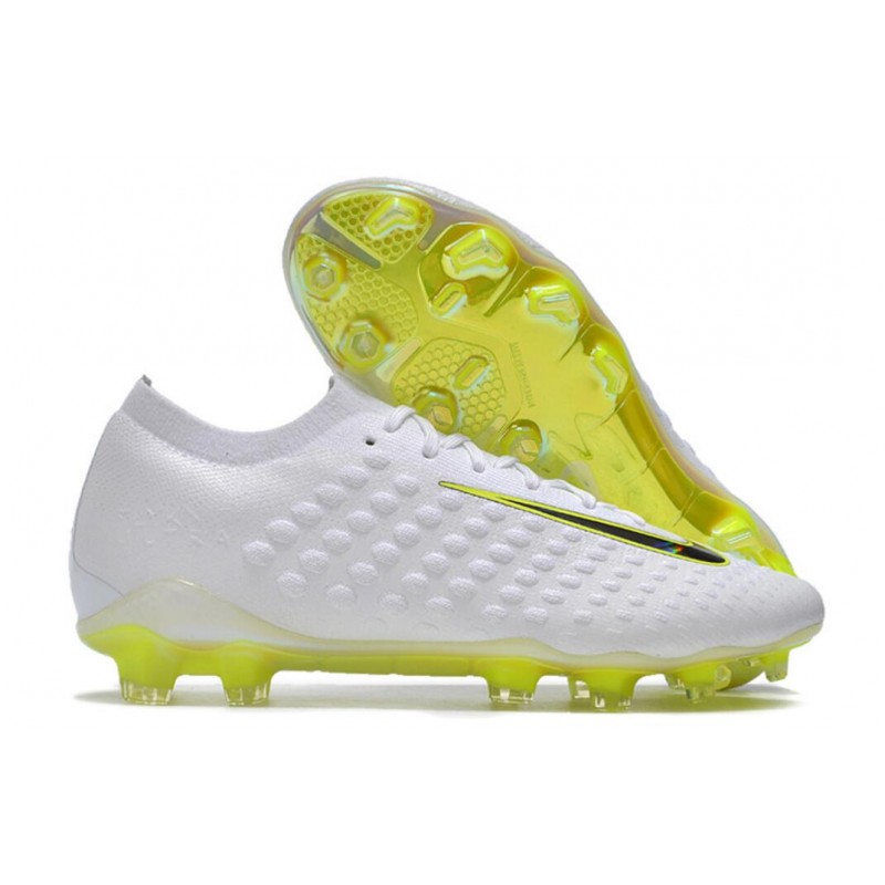 Scarpe da Calcio Nike Hypervenom Phantom 3 Elite FG Uomo Bianco Grigio Metallic Volt