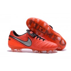 2016 Scarpa da calcio per terreni duri Nike Tiempo Legend VI - Uomo Arancione Nero Grigeo