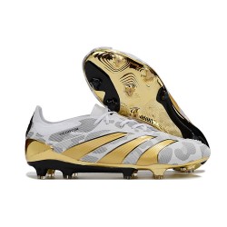 Scarpa adidas Predator 24 Elite FG Bianco Oro Nero