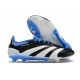 Scarpa adidas Predator 24 Elite FG Nero Bianco Blu