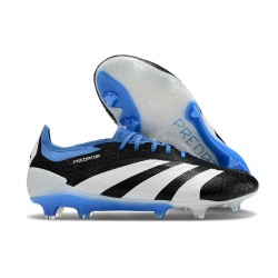 Scarpa adidas Predator 24 Elite FG Nero Bianco Blu