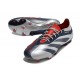 Scarpa adidas Predator 24 Elite FG Argento Blu Rosso