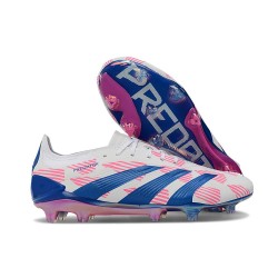 Scarpa adidas Predator 24 Elite FG Bianco Rosa Blu