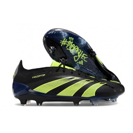 Scarpa adidas Predator 24 Elite FG Nero Verde