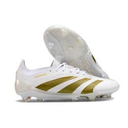 Scarpa adidas Predator 24 Elite FG Bianco Oro
