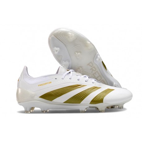 Scarpa adidas Predator 24 Elite FG Bianco Oro