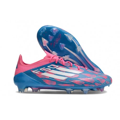 Scarpe da Calcio adidas F50 Elite FG Solar Blu Ftwr Bianco Solar Rosa