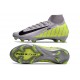 Scarpe Nike Mercurial Superfly 10 Elite FG Grigio Giallo Nero
