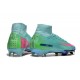 Scarpe Nike Mercurial Superfly 10 Elite FG Turchese Hyper Nero