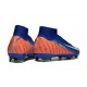 Scarpe Nike Mercurial Superfly 10 Elite FG Blu Arancio Bianco