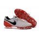 2016 Scarpa da calcio per terreni duri Nike Tiempo Legend VI - Uomo Bianco Rosso Nero
