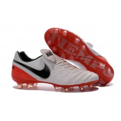 2016 Scarpa da calcio per terreni duri Nike Tiempo Legend VI - Uomo Bianco Rosso Nero