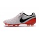 2016 Scarpa da calcio per terreni duri Nike Tiempo Legend VI - Uomo Bianco Rosso Nero