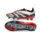 Scarpa adidas Predator 24 Elite FG Platin Met Nero Aurora Carbone