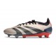Scarpa adidas Predator 24 Elite FG Platin Met Nero Aurora Carbone