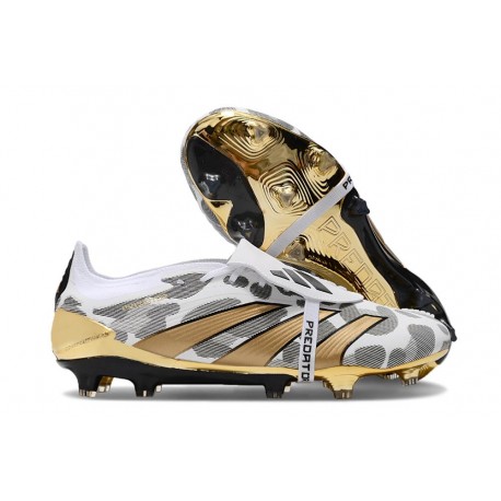 Adidas Predator Flat Tongue Elite FG Oro Metallizzato Bianco Grigio