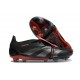 Adidas Predator Foldover Tongue Elite FG Stealth Victory - Nero Grigio Rosso