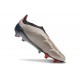 adidas Predator 24 Elite Laceless FG Platin Met Nero Aurora Carbone