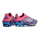 Scarpe da Calcio adidas F50+ LL FG Solar Blu Ftwr Bianco Solar Rosa