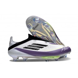 Scarpe da Calcio adidas F50+ LL FG X Messi Ftwr Bianco Nero Core Unity Viola