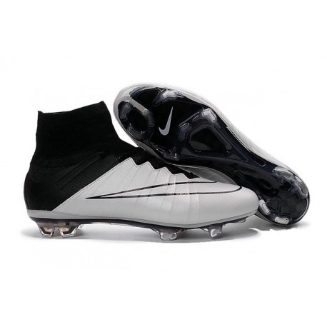 Scarpa da calcio per terreni duri Nike Mercurial Superfly - Pelle Bianco Nero
