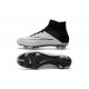Scarpa da calcio per terreni duri Nike Mercurial Superfly - Pelle Bianco Nero