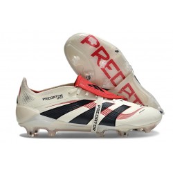 Adidas Predator 25 FT Elite FG Bianco Off Nero Core Rubino Puro