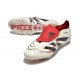 Adidas Predator 25 FT Elite FG Bianco Off Nero Core Rubino Puro