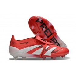 Adidas Predator 25 FT Elite FG Rosso Lucido Bianco Nero