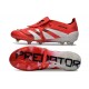 Adidas Predator 25 FT Elite FG Rosso Lucido Bianco Nero