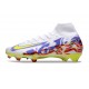 Nike Air Zoom Mercurial Superfly X Elite FG Bianco Giallo Viola
