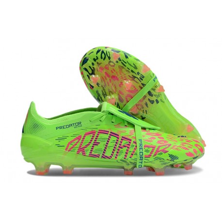Adidas Predator 25 FT Elite FG Limone Lucido Rosa Lucido Blu Fusion