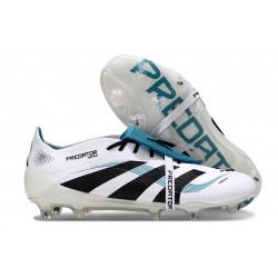 Adidas Predator 25 FT Elite FG Bianco Nero Ciano