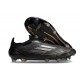 adidas F50 Elite Senza Lacci FG Nuovo Nero Core Ferro Metallizzato Oro Met
