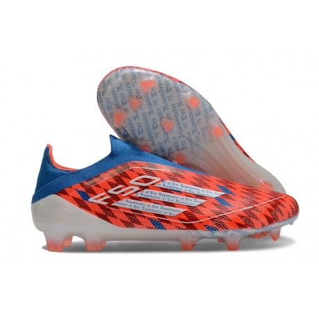 adidas F50 Elite Senza Lacci FG Nuovo Rosso Bianco Blu