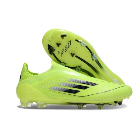 adidas F50 Elite Senza Lacci FG Nuovo Giallo Nero