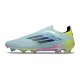 adidas F50 Elite Senza Lacci FG Almost Blu Semi Blu Lucido Semi Giallo Solare
