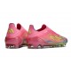 adidas F50 Elite Senza Lacci FG Nuovo Rosa Giallo Viola