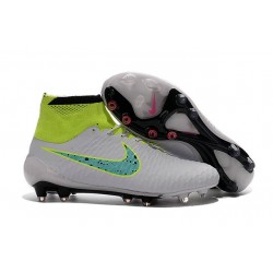 2016 SCARPE CALCIO NIKE Magista Obra FG Bianco Volt Verde Nero