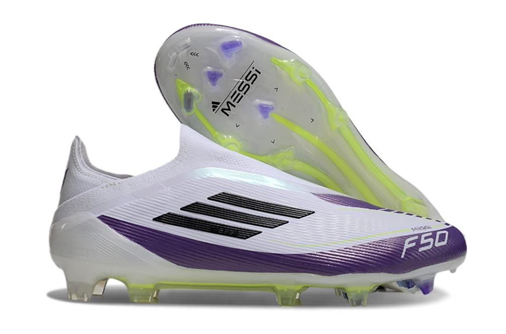 adidas F50 Elite Senza Lacci FG X Messi Ftwr Bianco Nero Core