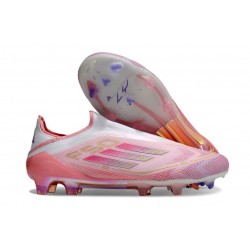 adidas F50 Elite Senza Lacci FG Nuovo Rosa Bianco
