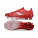 adidas F50 Elite Senza Lacci FG Nuovo Rosso Argento