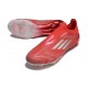 adidas F50 Elite Senza Lacci FG Nuovo Rosso Argento