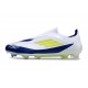 adidas F50 Elite Senza Lacci FG Nuovo Bianco Giallo Solare Blu Lucido
