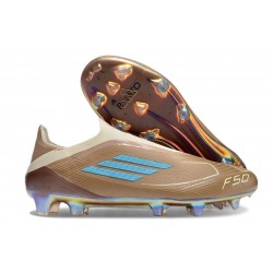 adidas F50 Elite Senza Lacci FG X Bad Bunny Cardboard Crema Bianco Bright Ciano