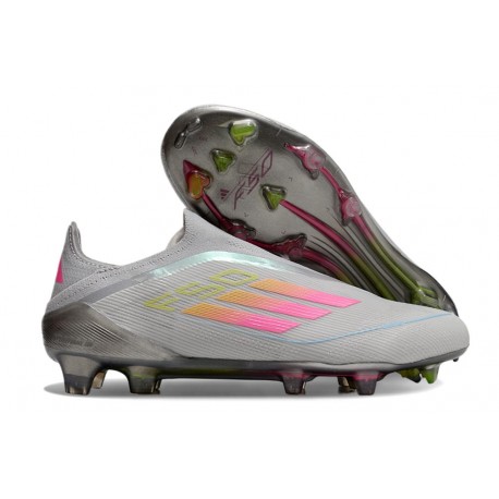 adidas F50 Elite Senza Lacci FG Nuovo Grigio Rosa