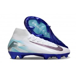 Nike Air Zoom Mercurial Superfly X Elite FG Bianco Nero Blu